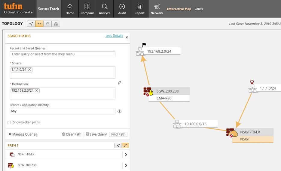 SecureTrack NSX Topology