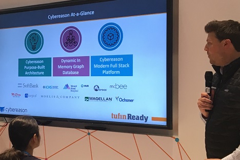 Speaker presenting topic Cybereason At-a-Glance