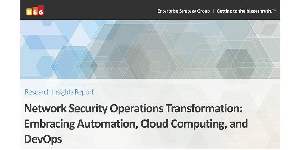 ESG report cloud devops wide