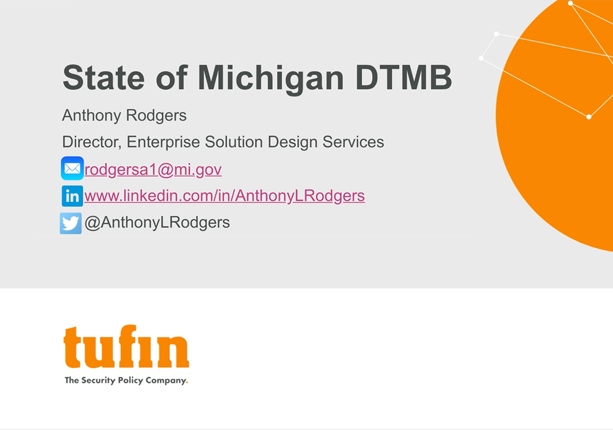 State of Michigan Case Study Tufin