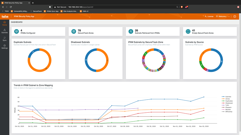 Tufin IPAM Security Policy App