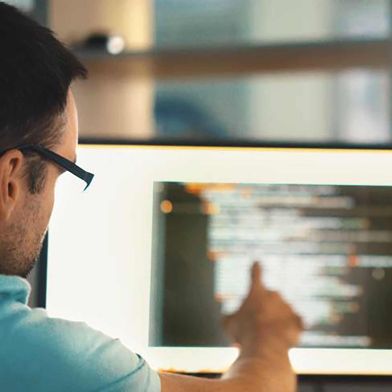 Man at computer